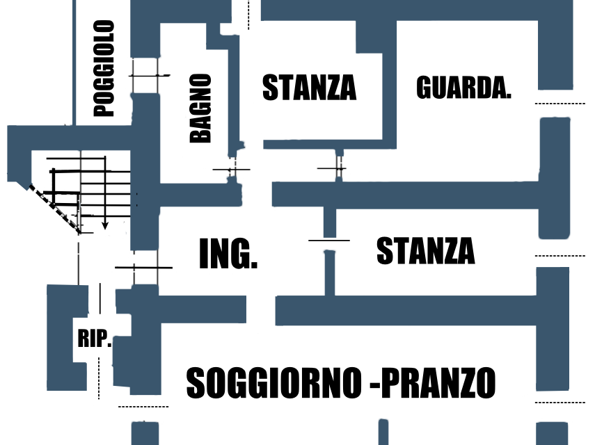Molina di Fiemme – Trilocale caratteristico di montagna