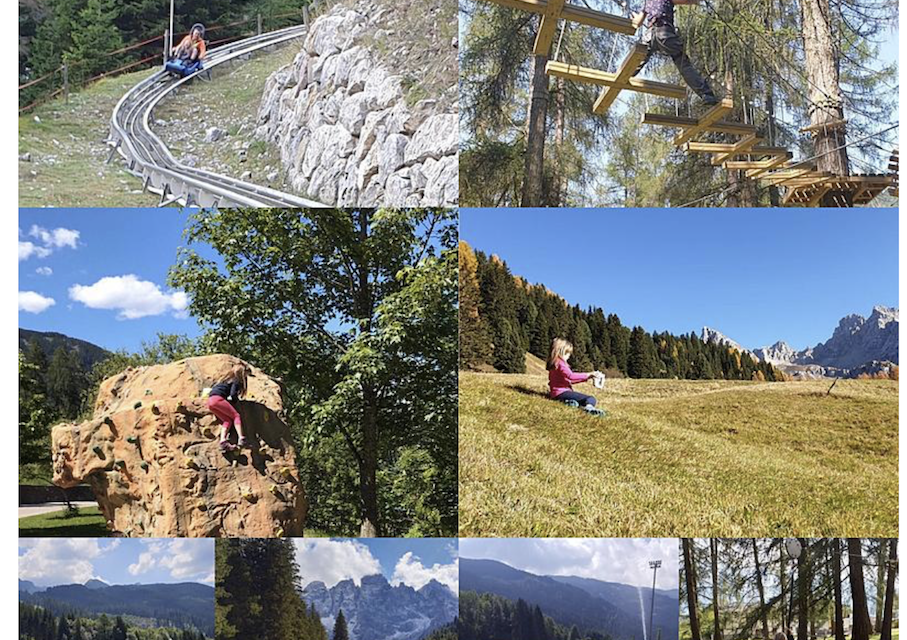 In Val di Fiemme con la famiglia.